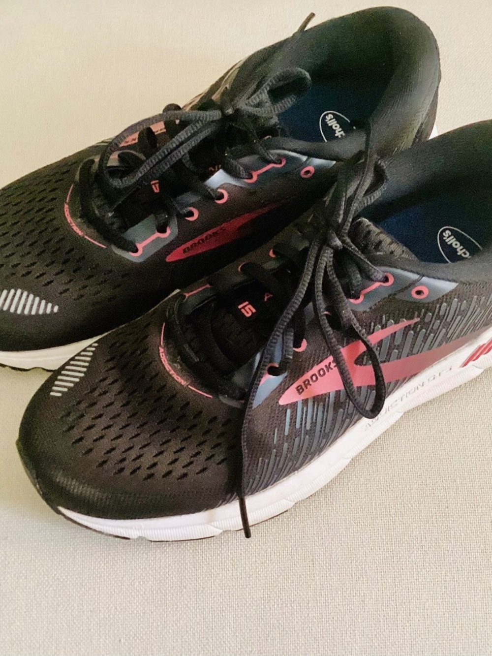 Brooks Addiction GTS 15 Shoes Women’s US 9.5 EU 41 Black Running Comfort Walking